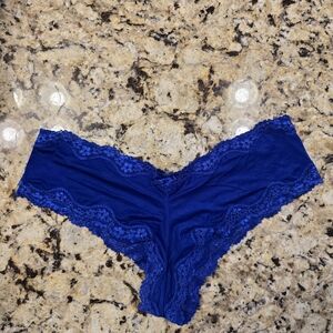 Victoria's Secret Blue Lace Panties NWOT